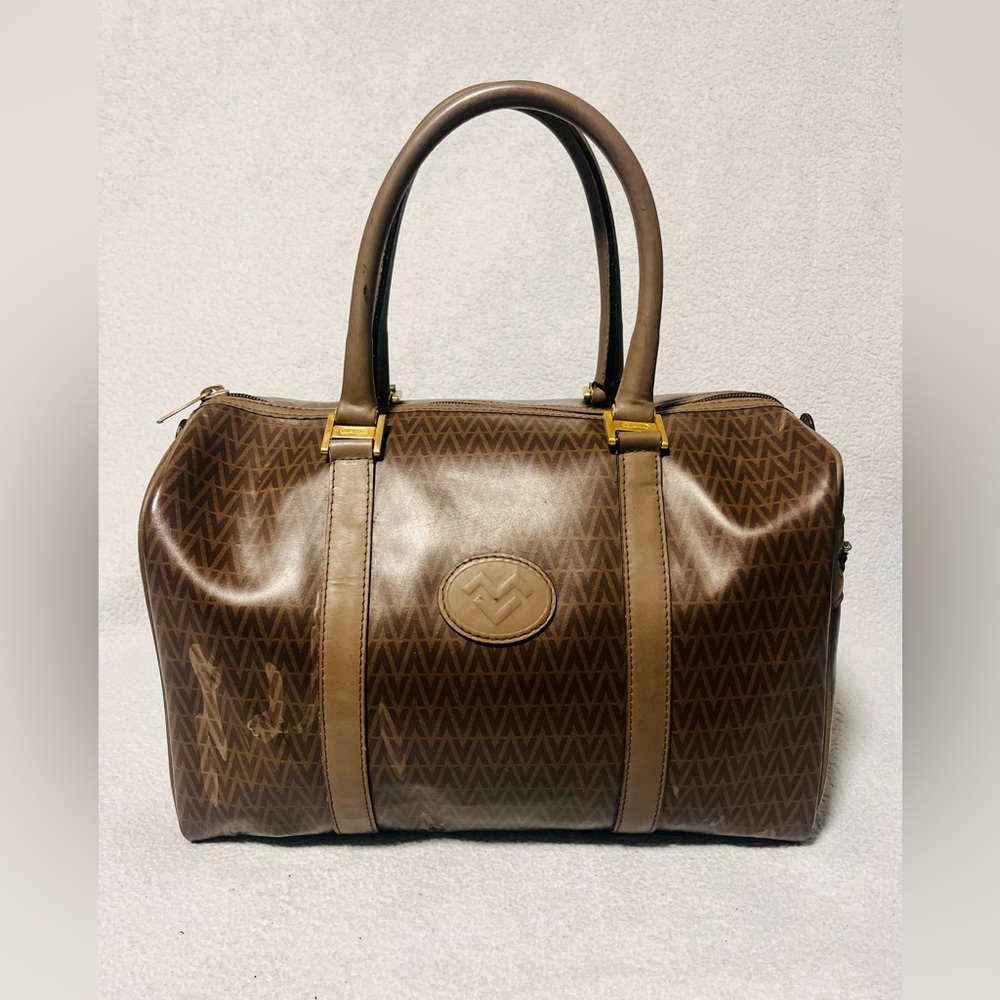 Mario Valentino Monogram Boston Bag